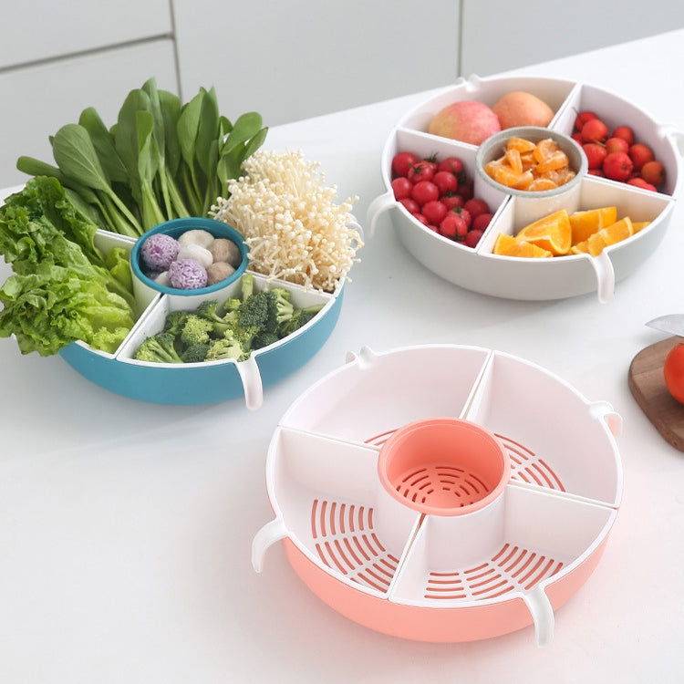 Rotating Household Kitchen Sink Fruit And Vegetable Compartment Storage Basket
