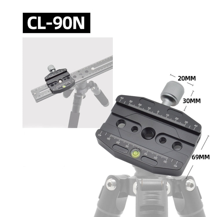 YJ CL-90N 90mm Quick Release Clamp Adapter Plate Mount For Arca
