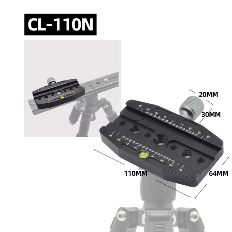 YJ CL-110N 110mm Quick Release Clamp Adapter Plate Mount For Arca