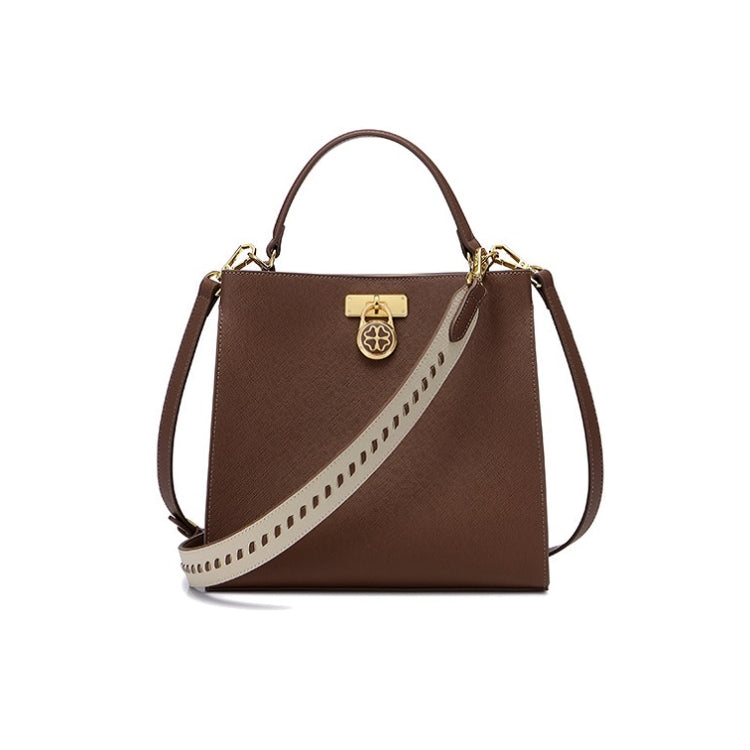 NUCELLE Ladies Autumn And Winter Single-Shoulder Bag Casual Messenger Bag Wide Shoulder Strap Square Bag