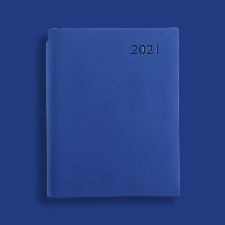 2 PCS 2021 Schedule Notebook Plan Hand Account Clocking Time Notepad A5