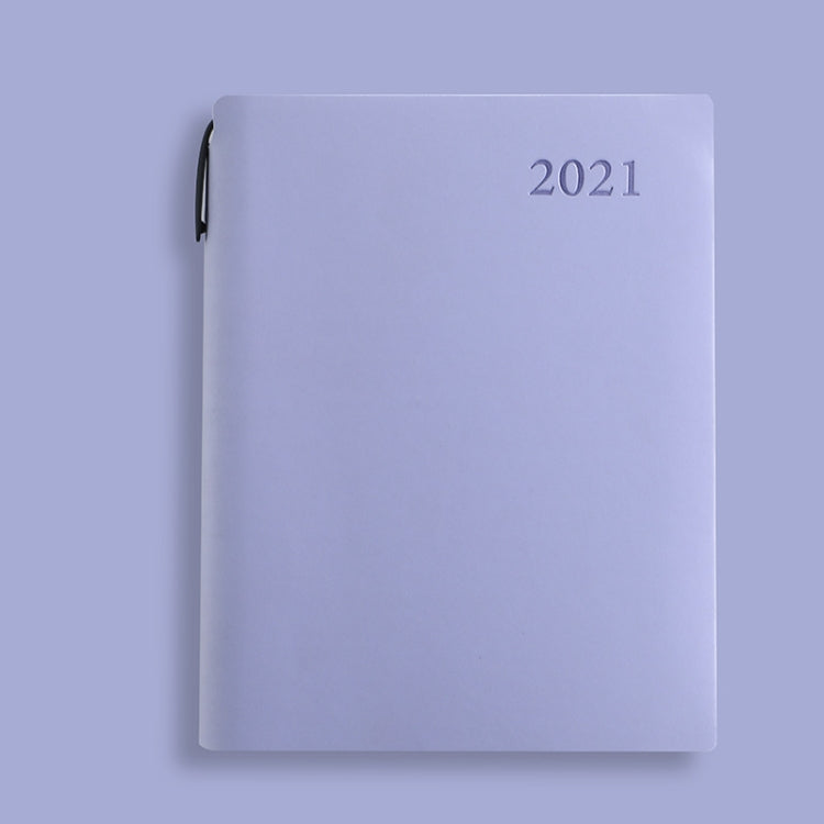 2 PCS 2021 Schedule Notebook Plan Hand Account Clocking Time Notepad A5