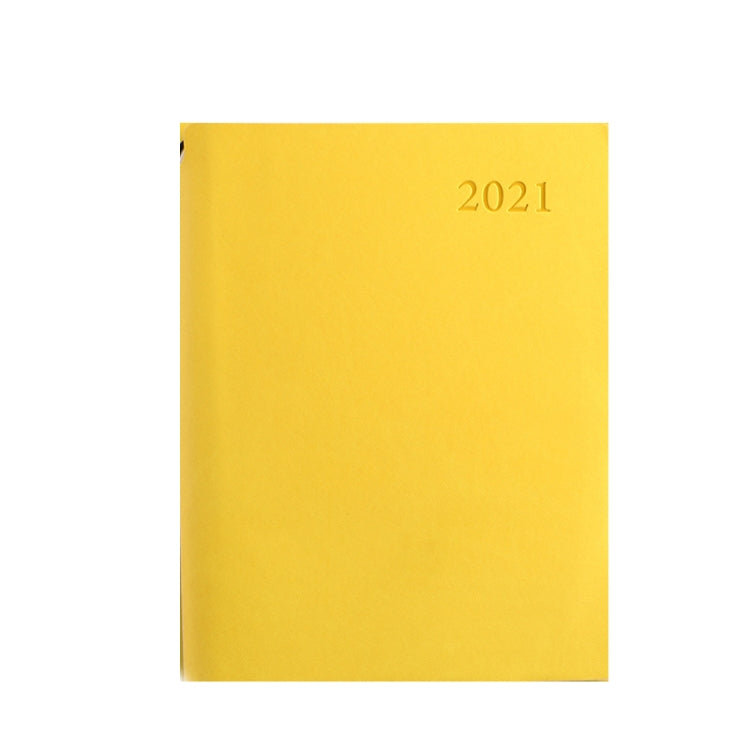 2 PCS 2021 Schedule Notebook Plan Hand Account Clocking Time Notepad A5