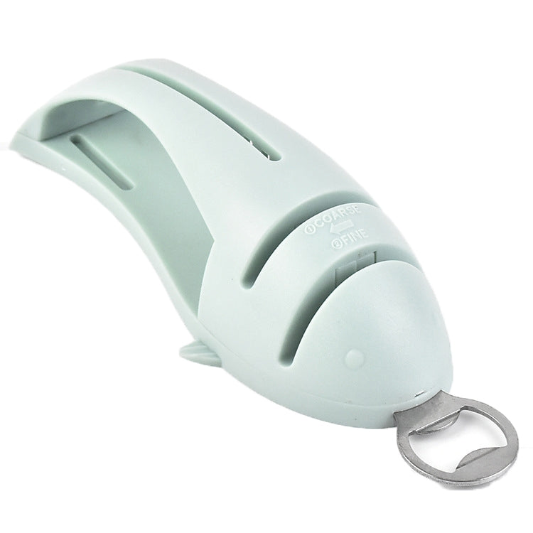Multi-Function Fish Shape Knife Sharpener Tool Holder Diamond Tungsten Steel Knife Sharpener
