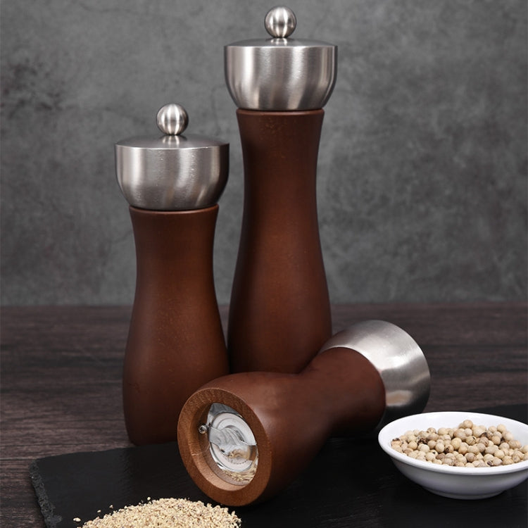 Beech 304 Stainless Steel Manual Pepper Grinder Ceramic Core Pepper Grinder, Specification: 6 Inch (Color Box)