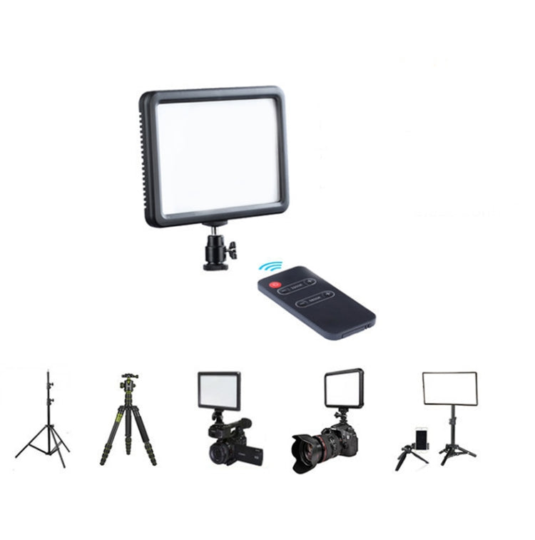 LED128B 116 LEDs 480-680 LM 3300-5600K S Dimmable Studio Light Video & Photo Light For Canon, Nikon, DSLR Cameras