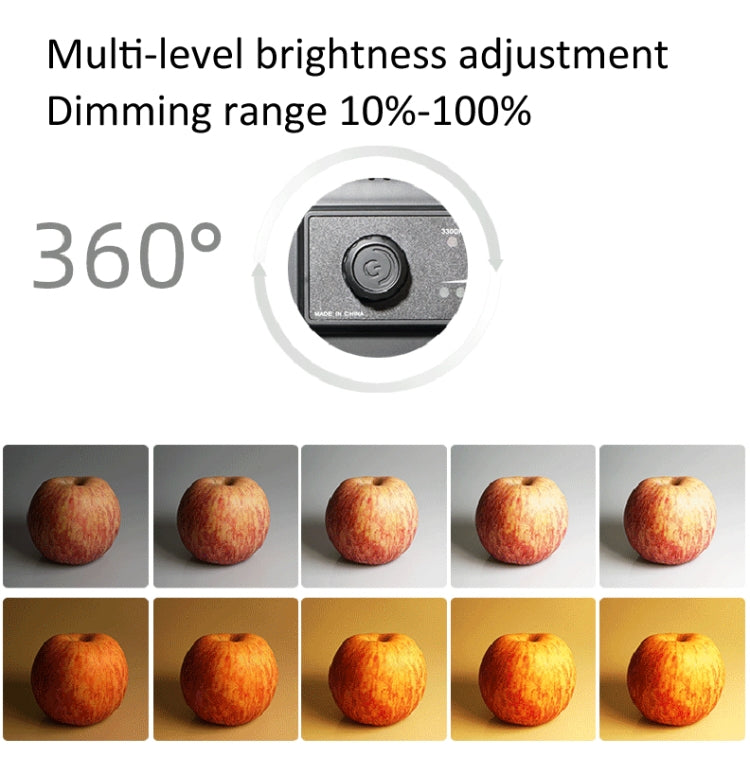 LED128B 116 LEDs 480-680 LM 3300-5600K S Dimmable Studio Light Video & Photo Light For Canon, Nikon, DSLR Cameras