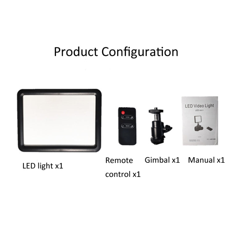 LED128B 116 LEDs 480-680 LM 3300-5600K S Dimmable Studio Light Video & Photo Light For Canon, Nikon, DSLR Cameras