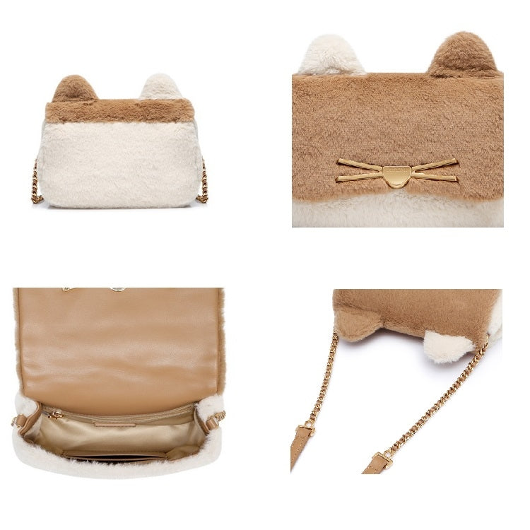 JUST STAR Autumn And Winter Single-Shoulder Bag Casual Messenger Bag Ladies Plush Bag