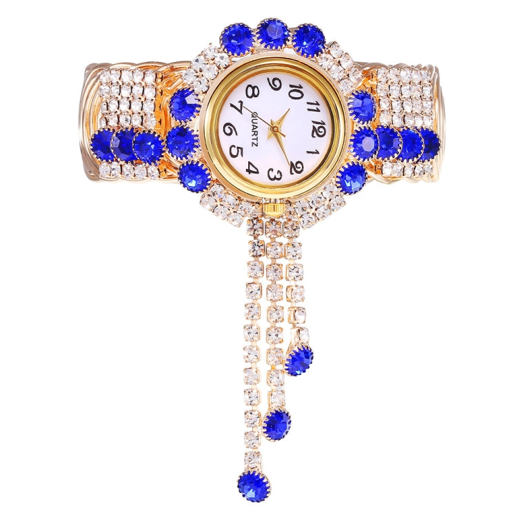 Ladies Bracelet Watch Quartz Watch Personality Wild Watch with Diamonds Pendant