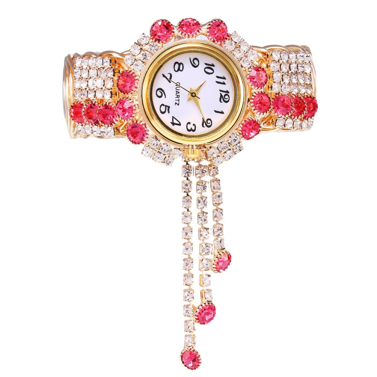 Ladies Bracelet Watch Quartz Watch Personality Wild Watch with Diamonds Pendant