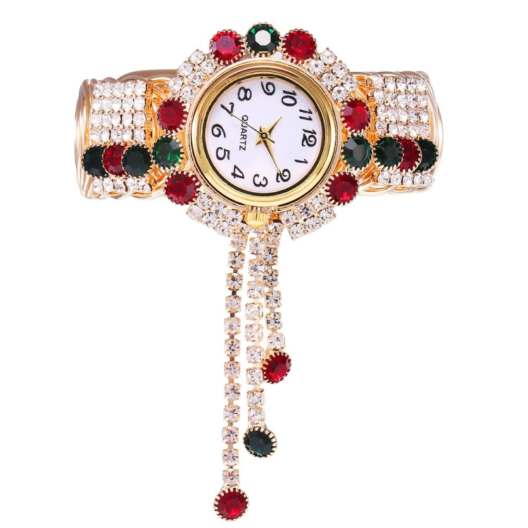 Ladies Bracelet Watch Quartz Watch Personality Wild Watch with Diamonds Pendant