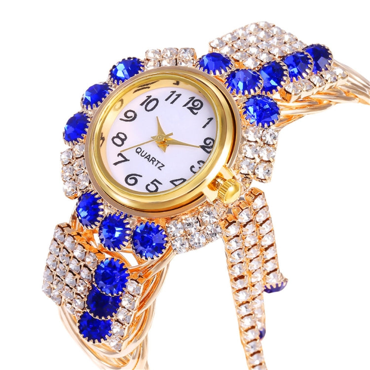 Ladies Bracelet Watch Quartz Watch Personality Wild Watch with Diamonds Pendant