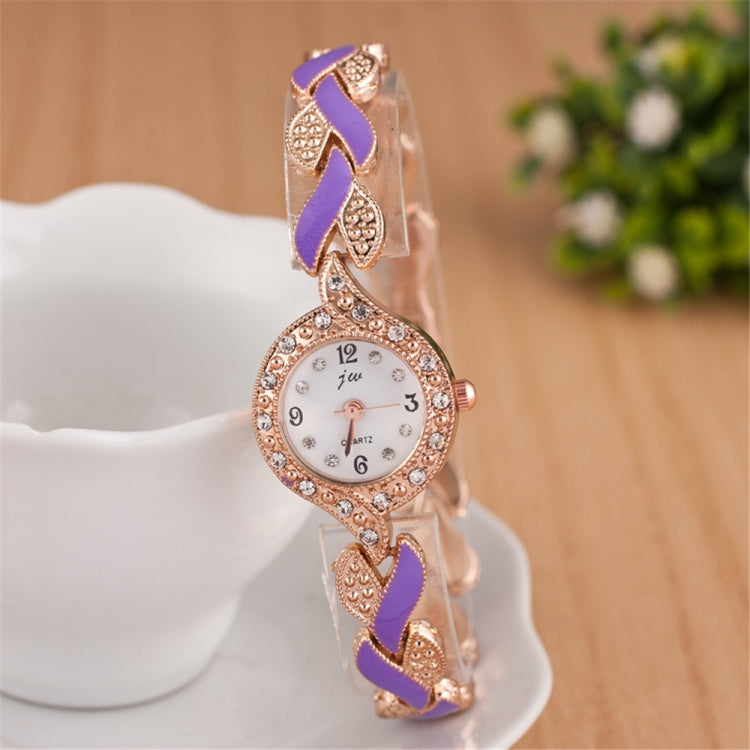 Creative Ladies Leaf Bracelet Quartz Wrist Watch