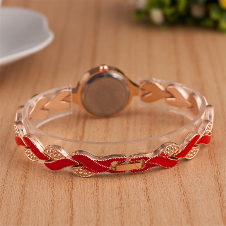 Creative Ladies Leaf Bracelet Quartz Wrist Watch