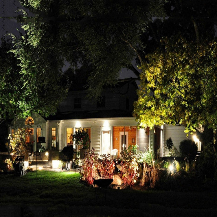 4 LEDs Household Solar Lawn Light Outdoor Garden Light Plant Growth Light 1W Smooth Style (White Light)