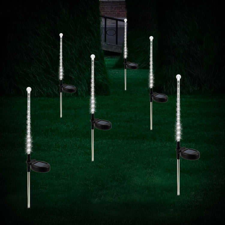 Solar Lawn Light Meteor Shower Light 25LED Garden Decorative Ground Light White Light
