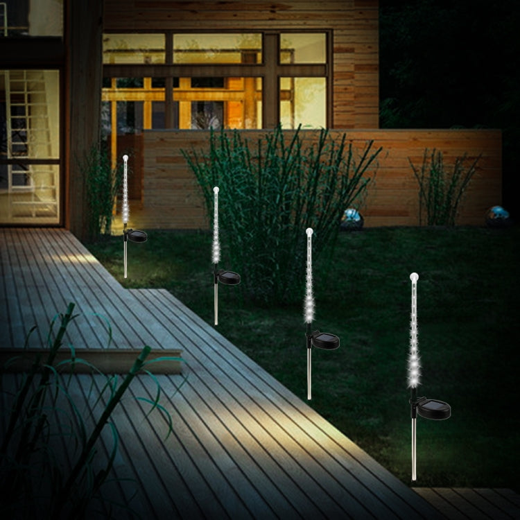Solar Lawn Light Meteor Shower Light 25LED Garden Decorative Ground Light White Light
