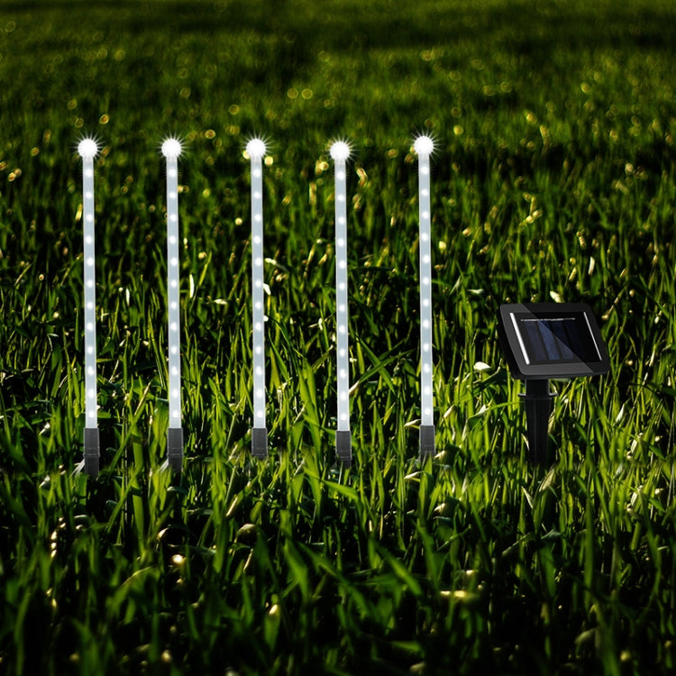 Solar Lawn Light Meteor Shower Light 25LED Garden Decorative Ground Light 5 in 1 White Light