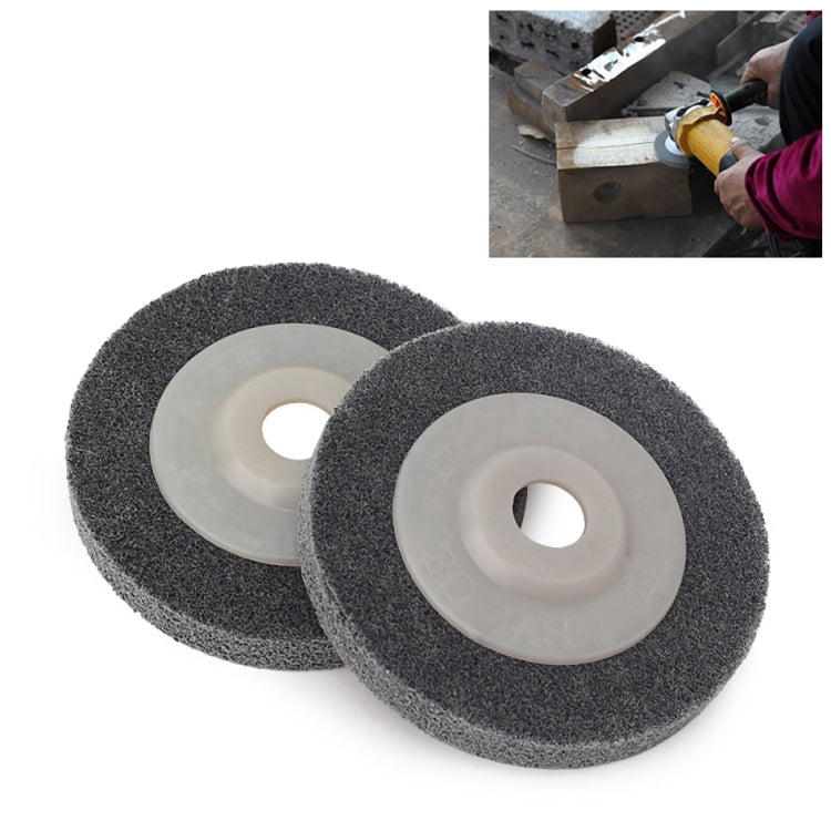 100x16mm 4 Inch Angle Nylon Wheel Nylon Polishing Wheel 100 Type Nylon Grinder For Angle Grinder(Grey)