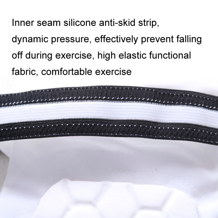 2 PCS Basketball Honeycomb Anti-Collision Elbow Pads Thin Lengthened Arm Guards Outdoor Sports Protective Gear Equipment, Size:  M (White)