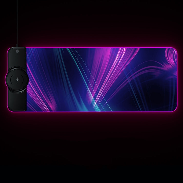 RGB01 15W Wireless Charging Mouse Pad  RGB Luminous Mouse Pad, Size: 810 x 310 x 4mm