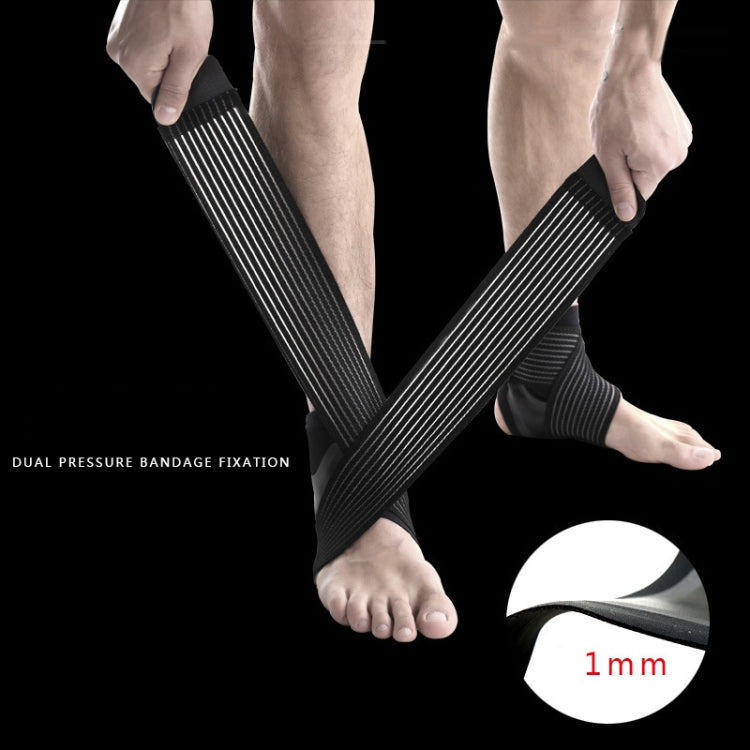 Sports Ankle Support Bandage Protective Gear Sprained Fixed Ankle Protection Warm Running Equipment, Specification: L (Left Foot)