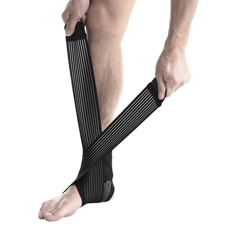 Sports Ankle Support Bandage Protective Gear Sprained Fixed Ankle Protection Warm Running Equipment, Specification: L (Left Foot)