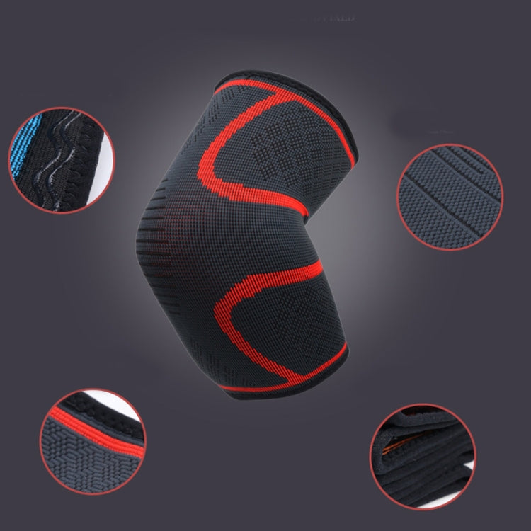 2 PCS Sports Knit Compression Elbow Pads Men And Women Basketball Fitness Non-Slip Arm Guard, Size: XL