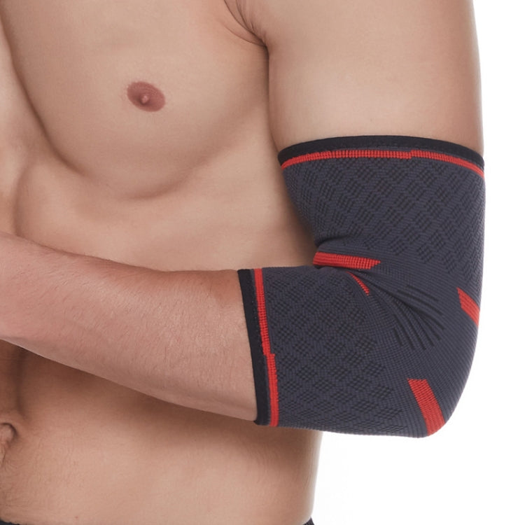 2 PCS Sports Knit Compression Elbow Pads Men And Women Basketball Fitness Non-Slip Arm Guard, Size: XL