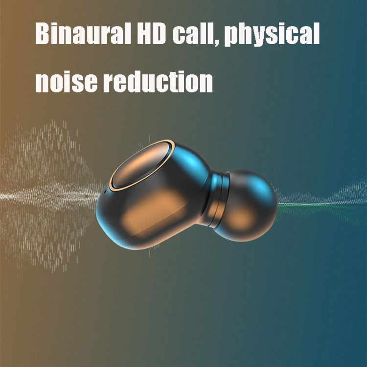 S5 TWS Noise Cancelling Sports Mini In-Ear Digital Display Mini Wireless Bluetooth Earphone With Lanyard