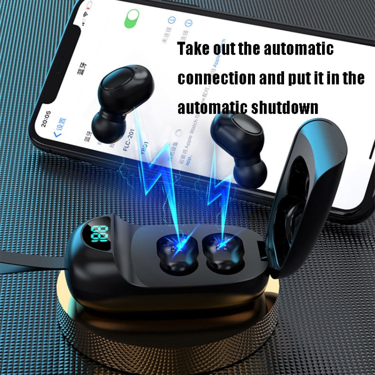 S5 TWS Noise Cancelling Sports Mini In-Ear Digital Display Mini Wireless Bluetooth Earphone With Lanyard