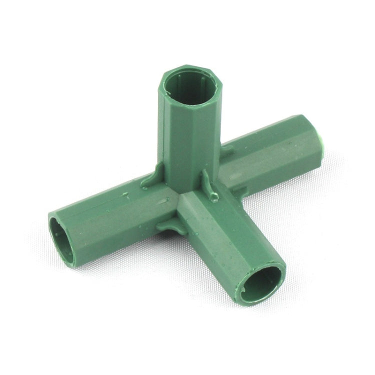 2 PCS 16mm Plastic Gardening Pillar Connectors Vegetable Garden Climbing Plants Bracket Awning Pipe Pole Connecting Joints