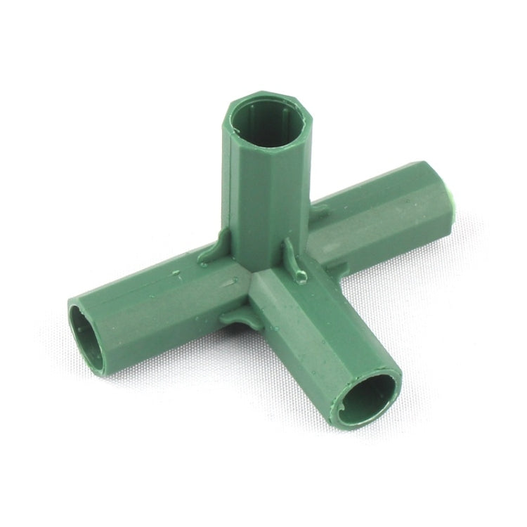 2 PCS 16mm Plastic Gardening Pillar Connectors Vegetable Garden Climbing Plants Bracket Awning Pipe Pole Connecting Joints