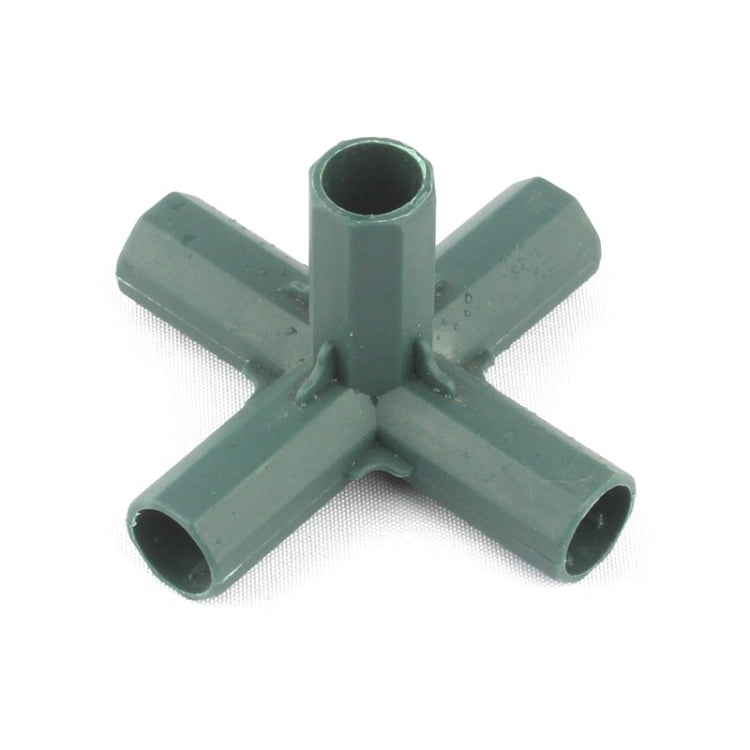 2 PCS 16mm Plastic Gardening Pillar Connectors Vegetable Garden Climbing Plants Bracket Awning Pipe Pole Connecting Joints