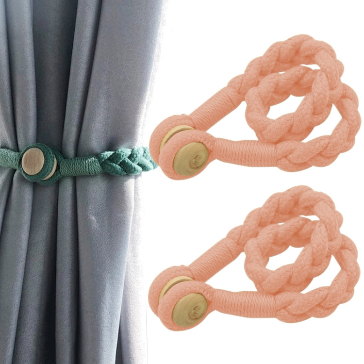 1 Pair Magnetic Buckle Twist Tie For Curtains