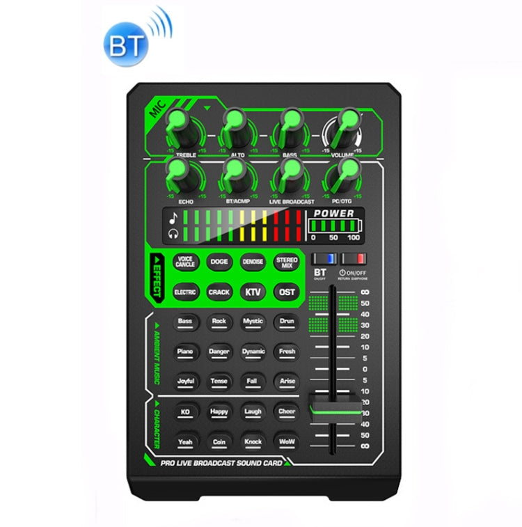 E1 Mixer Bluetooth Sound Card Set K Song Live Sound Processor