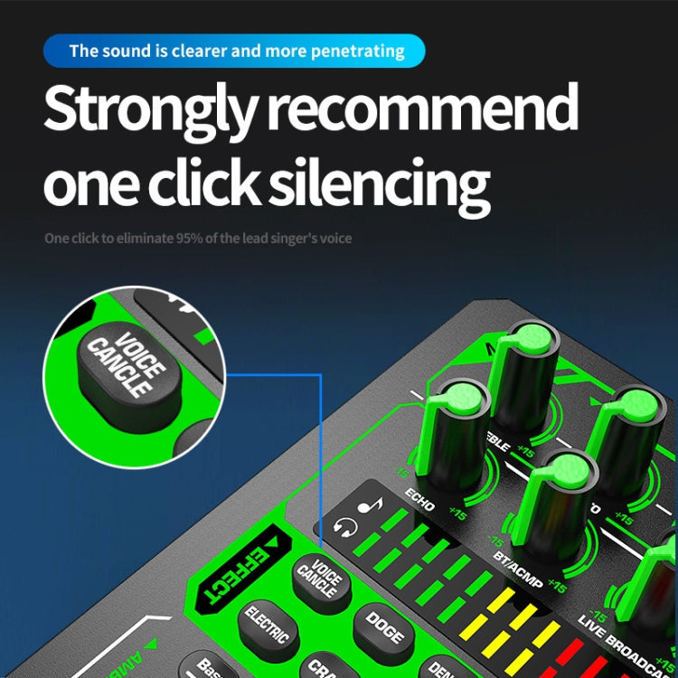 E1 Mixer Bluetooth Sound Card Set K Song Live Sound Processor