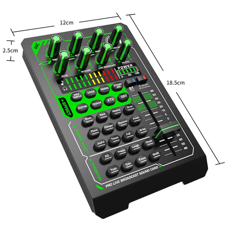 E1 Mixer Bluetooth Sound Card Set K Song Live Sound Processor