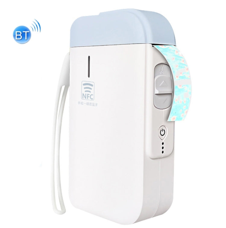 B100 Handheld Portable Bluetooth Mini Label Receipt Printer USB Charging Printer, Specification: Machine+White Label 3 Rolls