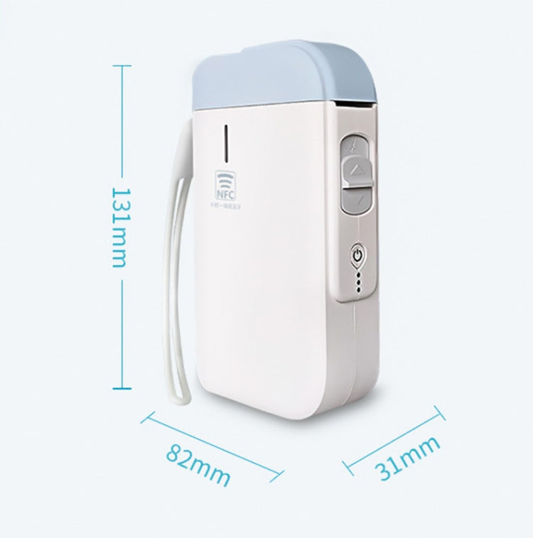 B100 Handheld Portable Bluetooth Mini Label Receipt Printer USB Charging Printer, Specification: Machine+White Label 5 Rolls