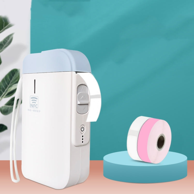 B100 Handheld Portable Bluetooth Mini Label Receipt Printer USB Charging Printer, Specification: Machine +Colorful 2 Rolls