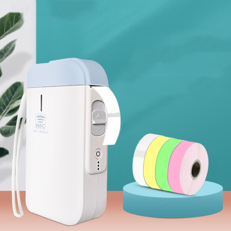 B100 Handheld Portable Bluetooth Mini Label Receipt Printer USB Charging Printer, Specification: Machine+Colorful 4 Rolls