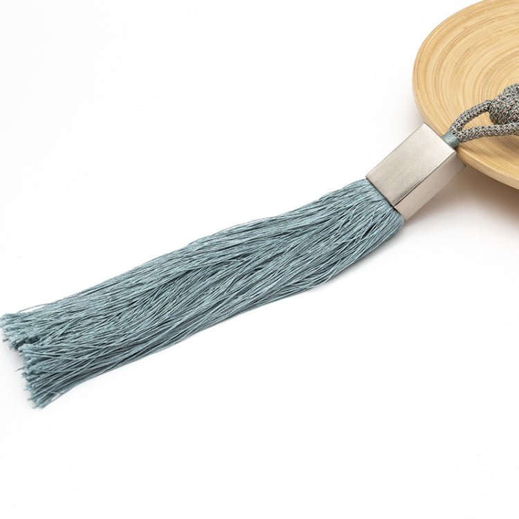 GQ016 Curtain Tassel Strapping Square Hanging Ear Curtain Buckle Tie Rope Hanging Ball(Sky Blue)