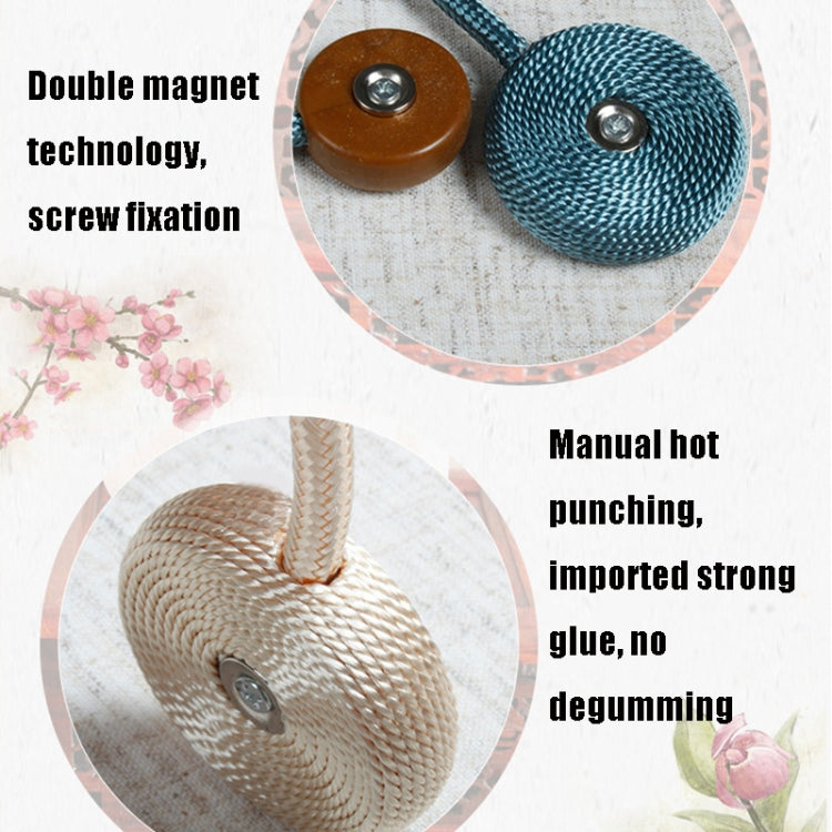 CK08 4 PCS All-Match Curtain Magnetic Buckle Free Installation Simple Curtain Strap
