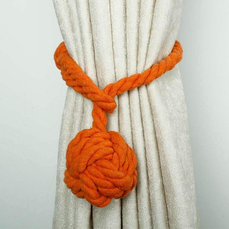 CK15 4 PCS Free Installation Cotton Rope Single Ball Hanging Ball Curtain Strap Curtain Buckle