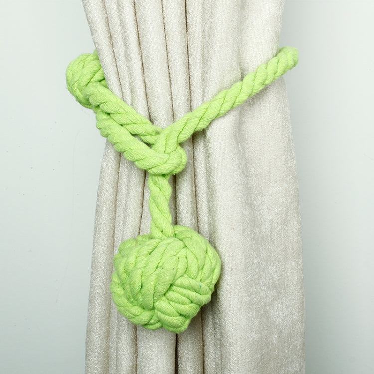 CK15 4 PCS Free Installation Cotton Rope Single Ball Hanging Ball Curtain Strap Curtain Buckle