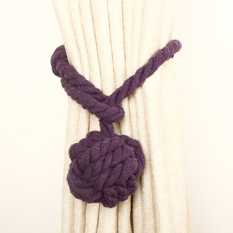 CK15 4 PCS Free Installation Cotton Rope Single Ball Hanging Ball Curtain Strap Curtain Buckle