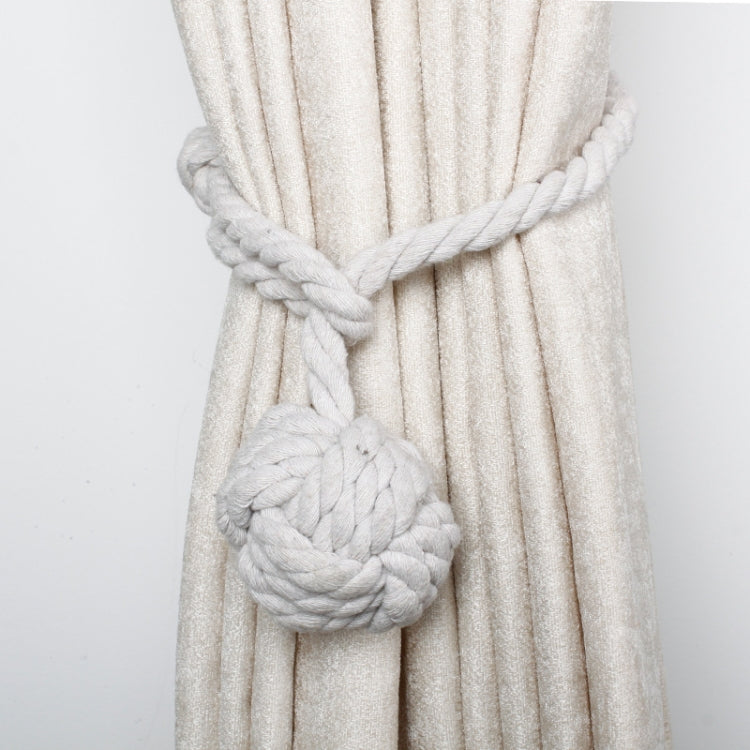 CK15 4 PCS Free Installation Cotton Rope Single Ball Hanging Ball Curtain Strap Curtain Buckle