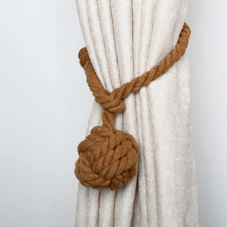 CK15 4 PCS Free Installation Cotton Rope Single Ball Hanging Ball Curtain Strap Curtain Buckle